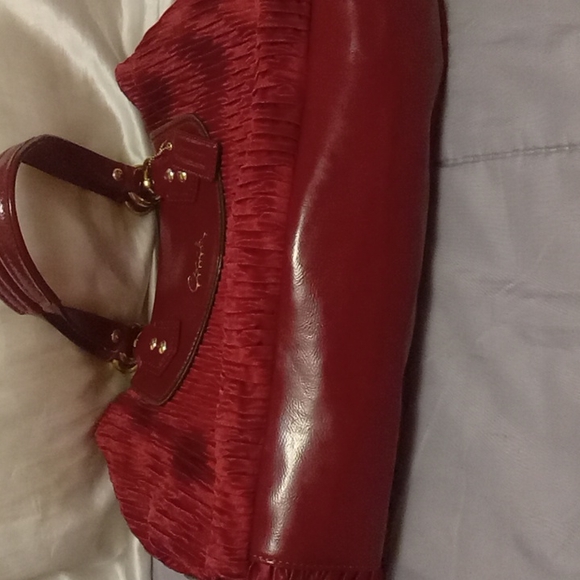 Authentic Coach Bag.   Cranberry Color.  Great for Fall or the Holidays! - Picture 6 of 15